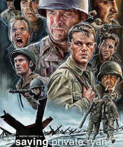 Saving Private Ryan Poster Art Paint By Numbers