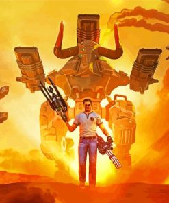 Serious Sam Robots Paint By Numbers