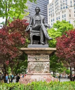 Seward Statue Madison Square Park Paint By Number