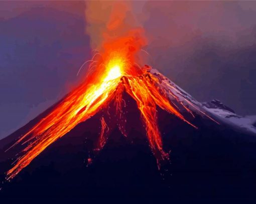 Sicily Volcano Paint By Number