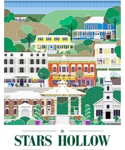 Stars Hollow Connecticut Paint By Number