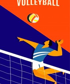 Volleyball Player Paint By Number