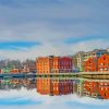 Westport Buildings Reflection Paint By Number