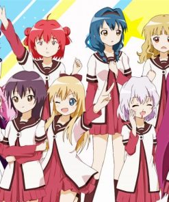 Yuru Yuri Anime Characters Paint By Number