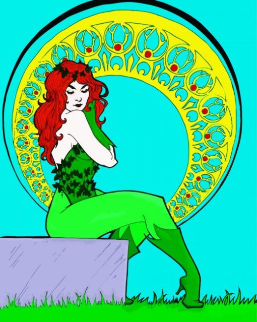 Aesthetic Art Nouveau Ivy Illustration Paint By Number