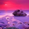 Aesthetic Pink Scenery Paint By Number