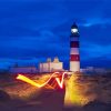 Aesthetic Point Of Ayre Lighthouse Isle Of Man Paint By Number