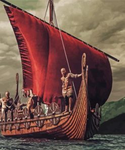 Aesthetic Viking Ship Paint By Number