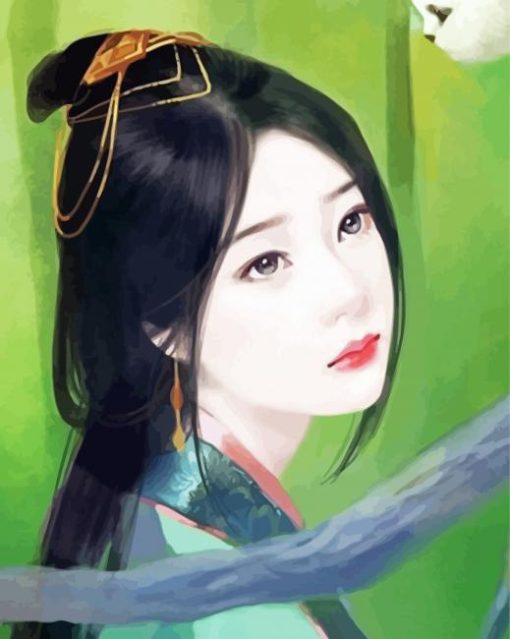 Aesthetic Gorgeous Chinese Woman Paint By Numbers