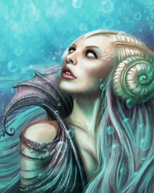 Aesthetic Sea Woman Paint By Number