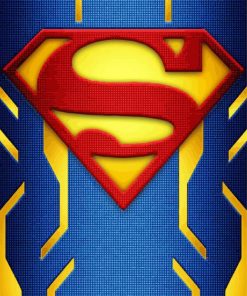 Aesthetic Superman Logo Paint By Number