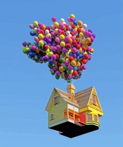 Balloons Up House Paint By Numbers