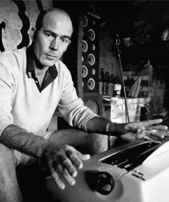 Black And White Hunter S Thompson Paint By Numbers