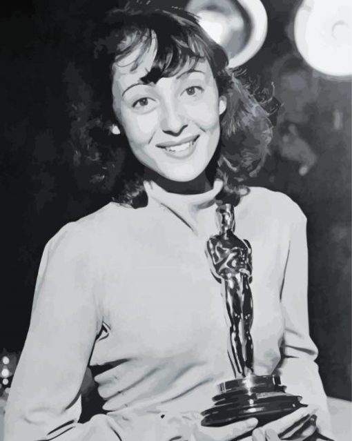 Black And White Luise Rainer Paint By Numbers