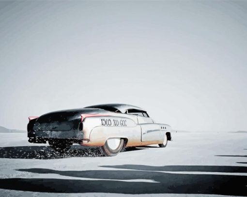 Bonneville Racing Car Paint By Number