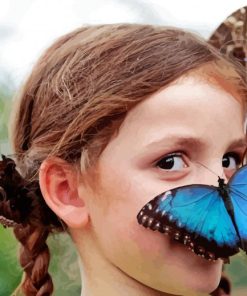 Butterfly Girl Face Paint By Numbers