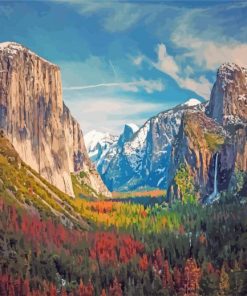 Cathedral Rocks El Capitan Paint By Numbers