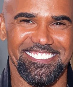 Close Up Shemar Moore Paint By Number