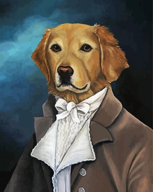 Dog In A Suit Paint By Number