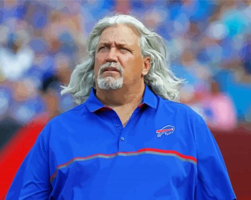 Football Coach Rob Ryan Paint By Number