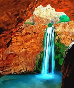 Havasu Falls Art Paint By Numbers