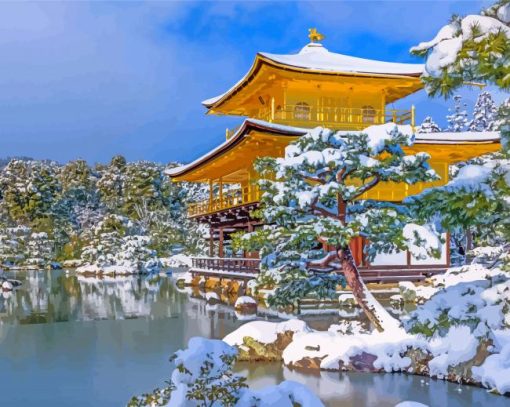 Kinkakuji Paint By Numbers
