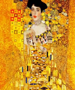 Lady In Gold Paint By Number