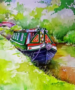 Narrowboat Art Paint By Number