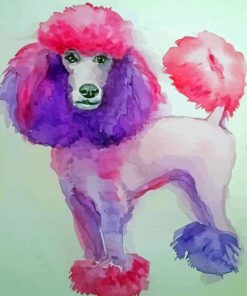 Pink Poodle Paint By Numbers