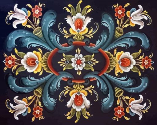 Rosemaling Art Paint By Numbers