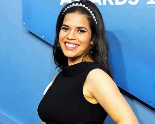 The Actress America Ferrera Paint By Number