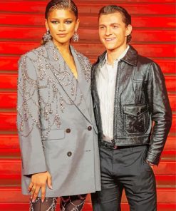 Tom Holland And Zendaya Actress Paint By Number