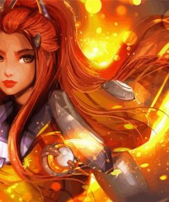 Warrior Brigitte Overwatch Paint By Numbers