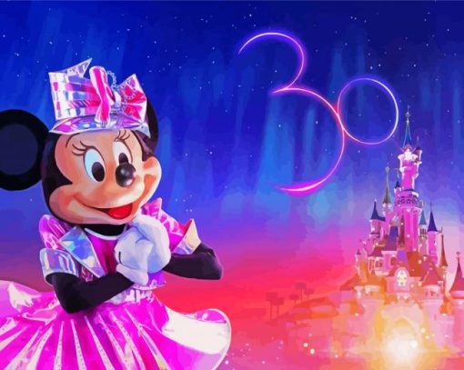 30th Anniversary Hero With Minnie Paint By Number