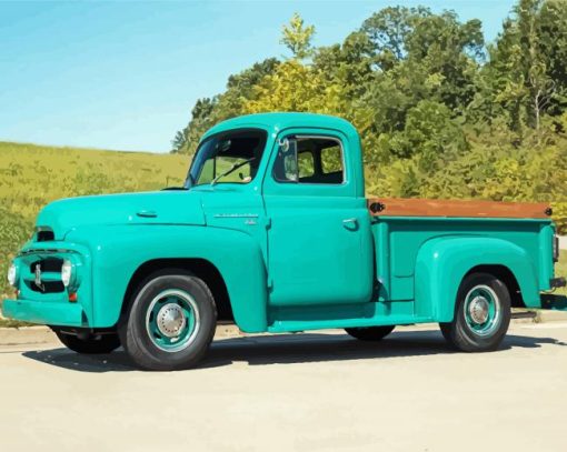 55 International Pickup Paint By Number