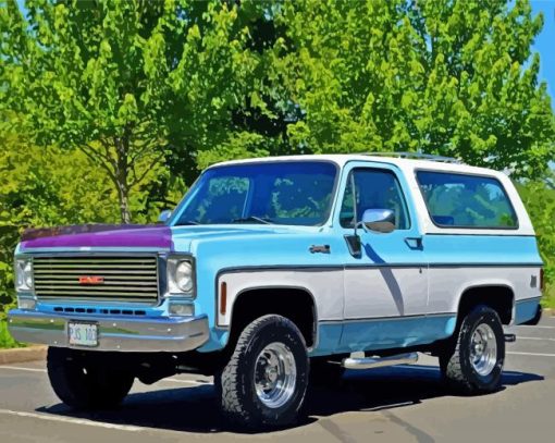 76 GMC Pickup Car Paint By Number