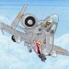 A10 Aircraft Art Paint By Numbers