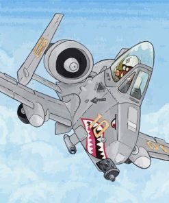 A10 Aircraft Art Paint By Numbers