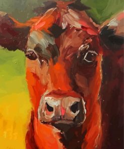 Aesthetic Cow Portrait Paint By Numbers