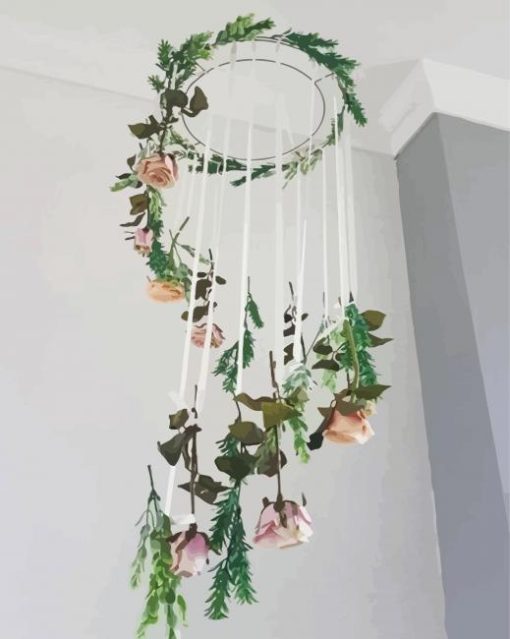 Aesthetic Hanging Flower Paint By Number