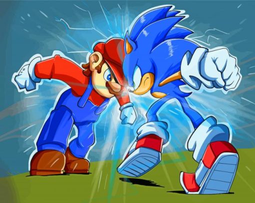 Aesthetic Mario And Sonic Paint By Number