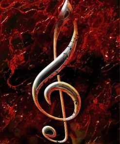 Aesthetic Treble Clef Paint By Number