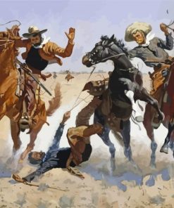 Aiding A Comrade By Frederic Remington Paint By Number