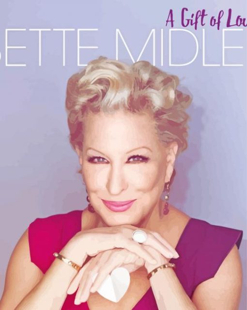 American Actress Bette Midler Paint By Number