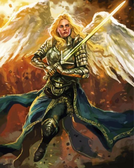 Angel Warrior Art Paint By Number