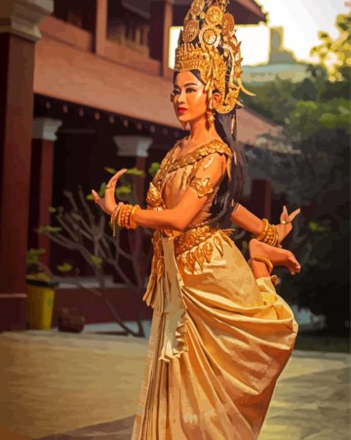 Apsara Dancer Paint By Number