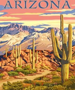 Arizona Poster Paint By Number