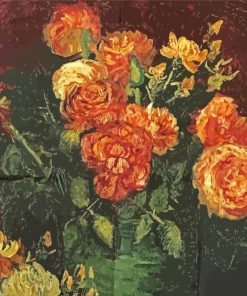 Artistic Van Gogh Roses Paint By Numbers