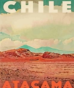 Atacama Desert Chile Poster Paint By Number