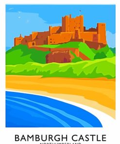 Bamburgh Poster Paint By Numbers